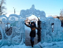 Ледяные скульптуры в Сергиевом Посаде фото-1