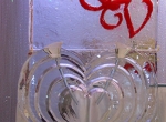 Ледяное украшение стола ко дню Святого Валентина - 4
