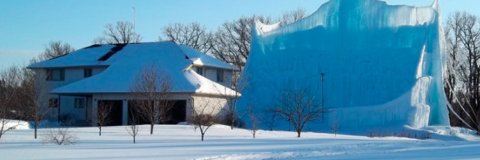 Ледяной замок в Миннесоте