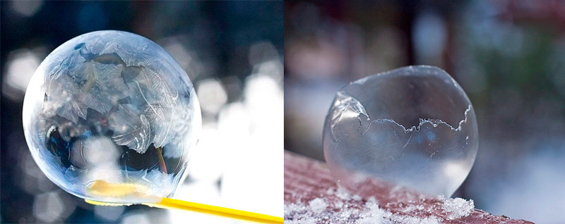 Ледяной мыльный пузырь
