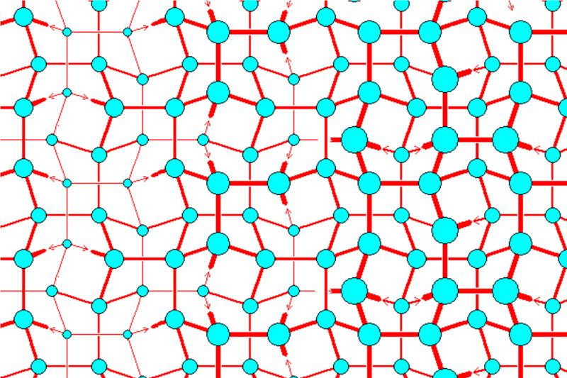 Илл. 15. Схема кристаллической решетки льда III.